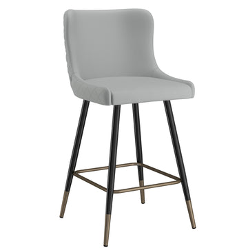 Tabouret de bar Xander 26 po, lot de 2, en gris clair