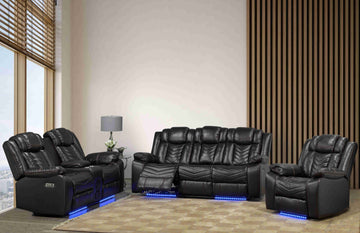 Leather Sofa And Recliner