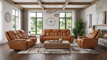 London Power Recliner in Brown