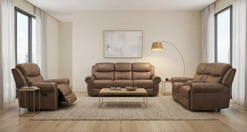 Comfy Manual Recliner in Brown