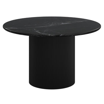 Jilsa Round Dining Table in Black