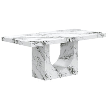 Aurelia Dining Table in Bulgari White