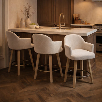 Bar And Stool - Set of 2 in Cream