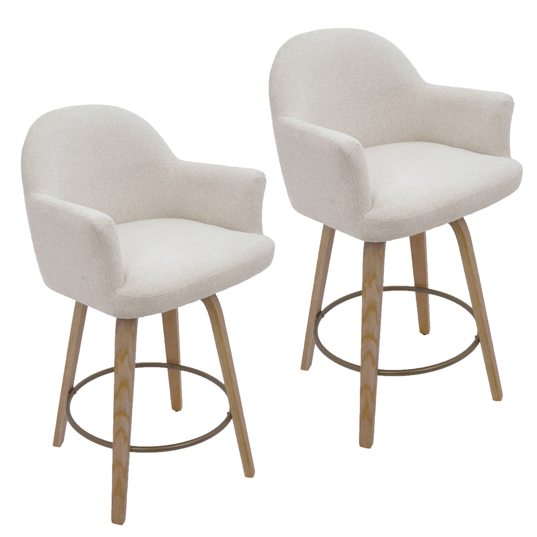 Bar And Stool - Set of 2 in Cream