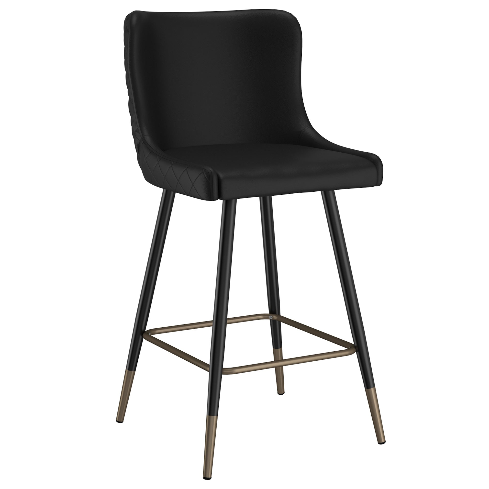 Xander 26" Counter Stool, set of 2, in Black