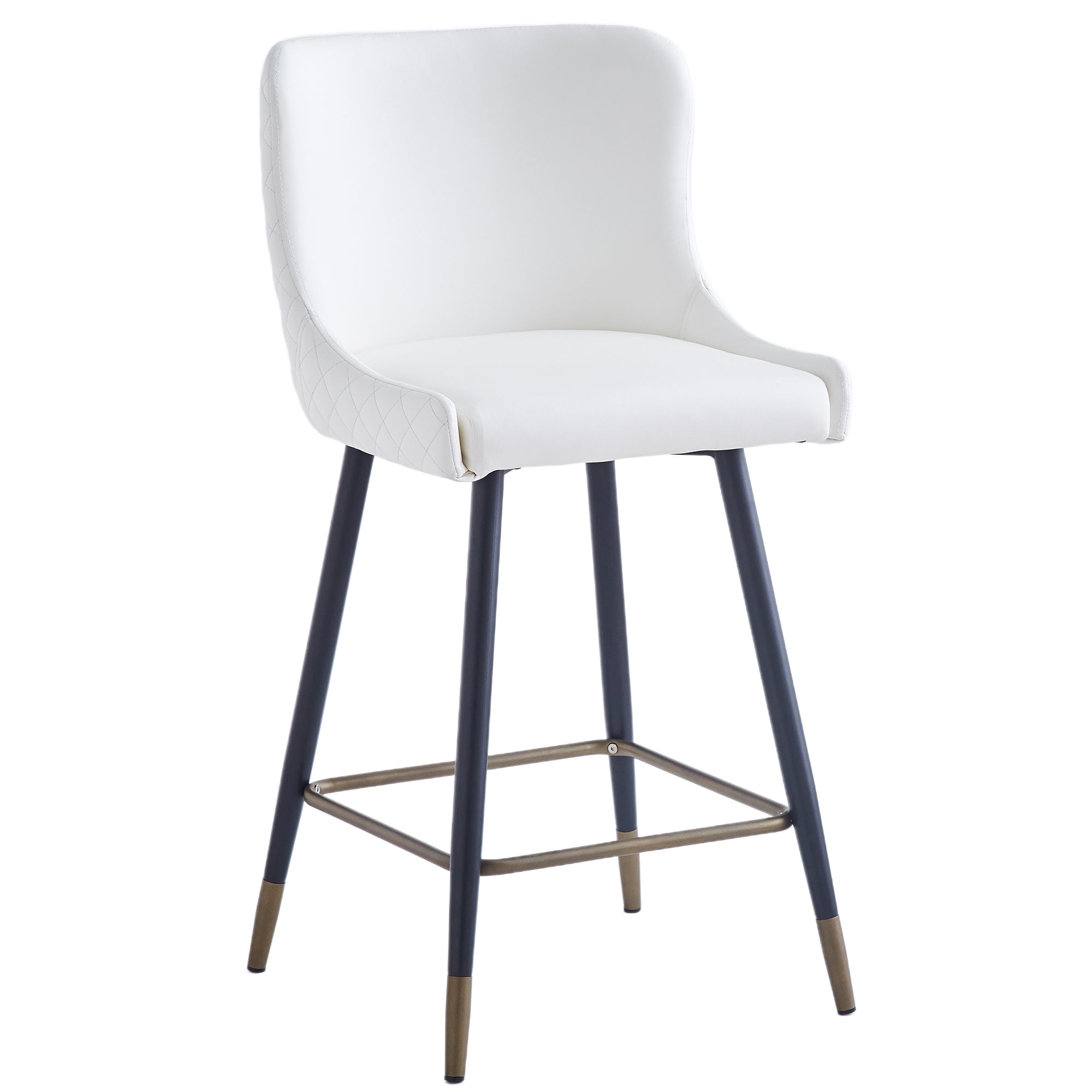 Xander 26" Counter Stool, set of 2, in White