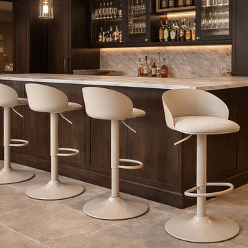 Adjustable Bar Stool - Set of 2 in beige