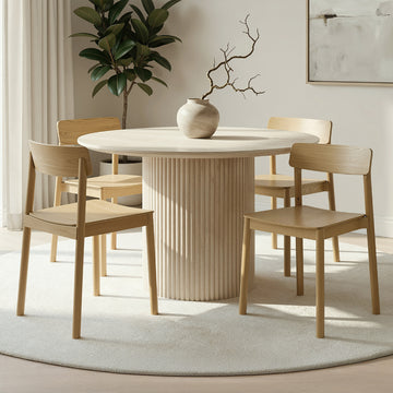 Natural Wood Dining Set