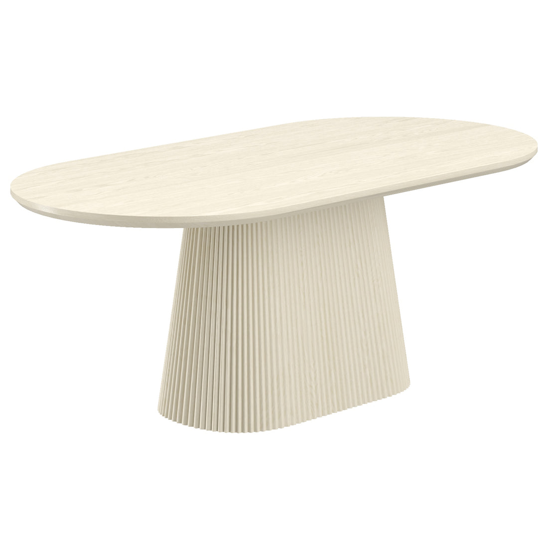 Tovas and Caspian 7pc Dining Set - Ivory Table and Sand and Natural Chairs