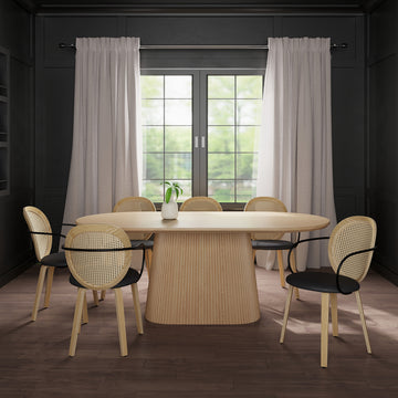Natural Wood Dining Set