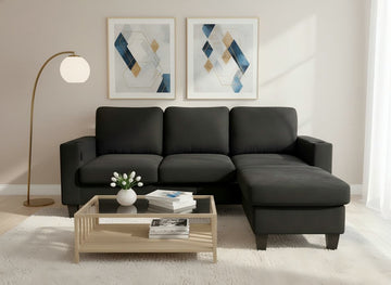 The Beach Sectional Sofa in Black Color