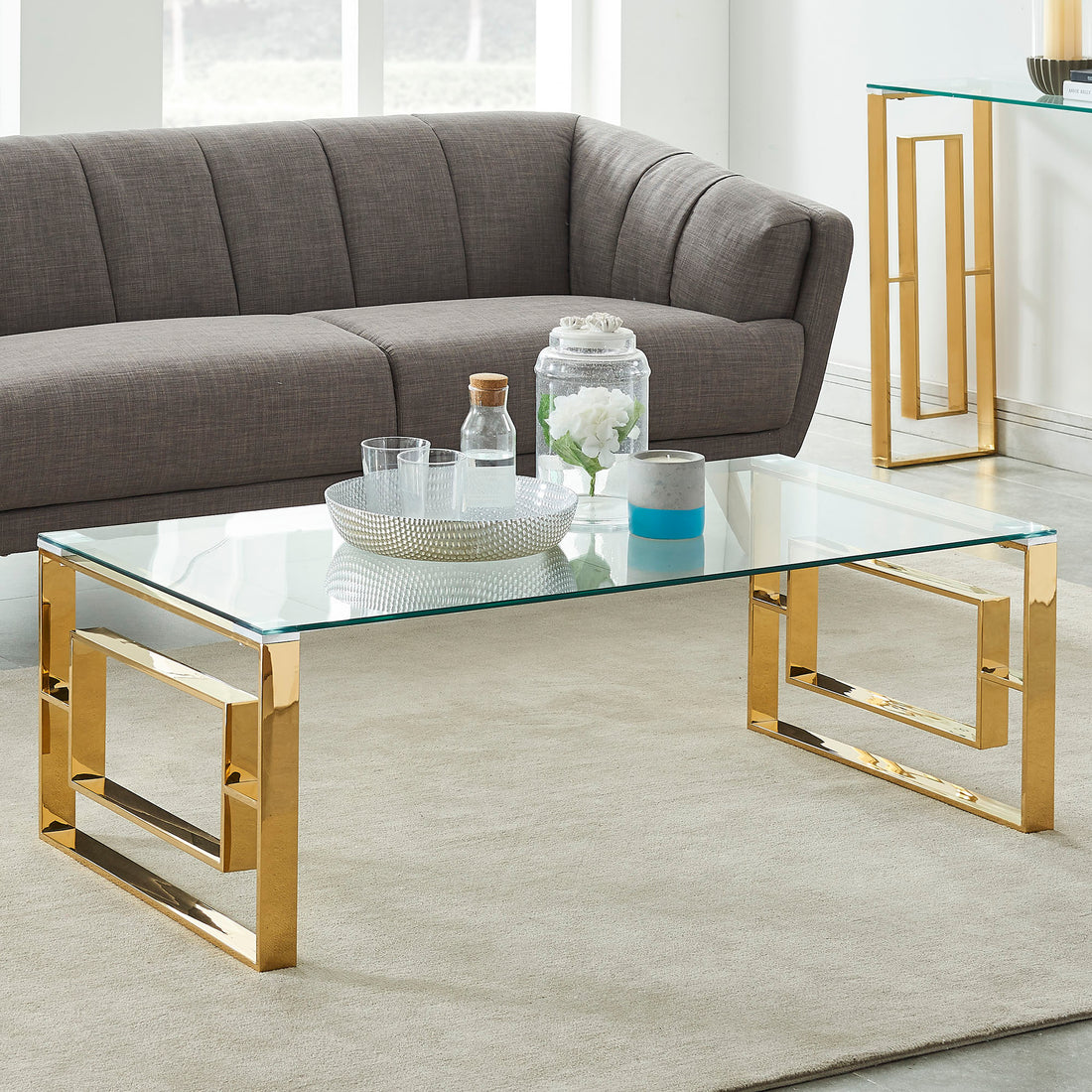 Eros Coffee Table in Gold