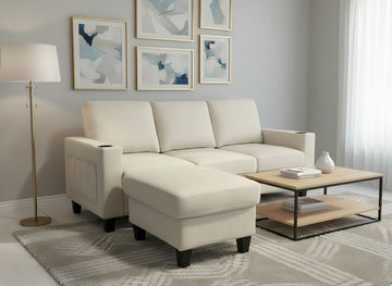 The Beach Sectional Sofa in Beige Color