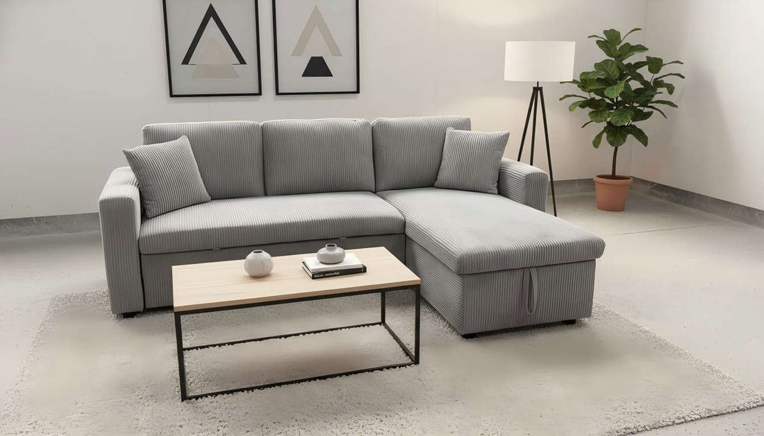 Corduroy Grey Sofabed