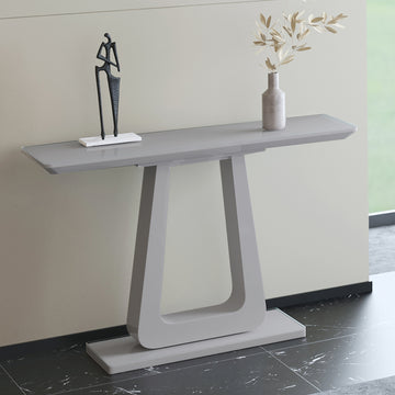 Corvus Console Table in Warm Grey