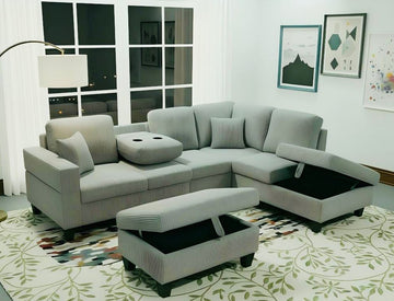 Cord Fabric Sofa