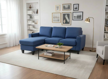 The Beach Sectional Sofa in Bleu Color
