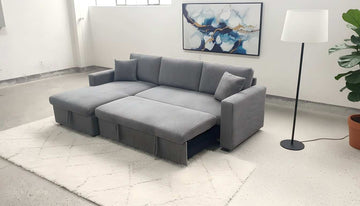 Corduroy Grey Sofabed
