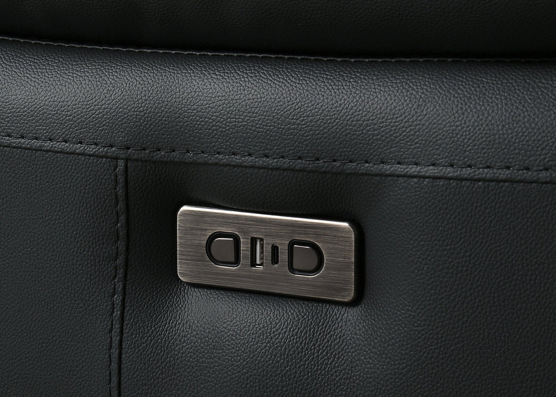 Leather Reclining Sofa